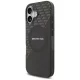 Чехол Mercedes AMG Double Layer Transparent Rhombs MagSafe для iPhone 17 - Черный/Красный