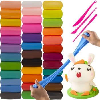 Putu-Plastelīna Komplekts 36 Gab. Kruzzel 22651 | Foam-Plasticine Set Of Pcs.
