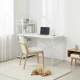 Modernhome datorgalds ar 3 plauktiem, 120x60 cm, balts