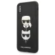 Чехол Karl Lagerfeld Saffiano Karl&Choupette Head для iPhone X/XS Black