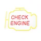 Neolia NNE21 CHECK ENGINE Plexi LED neons, dzelteni sarkans
