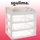 Органайзер для косметики Soulima 19357, прозрачный/белый