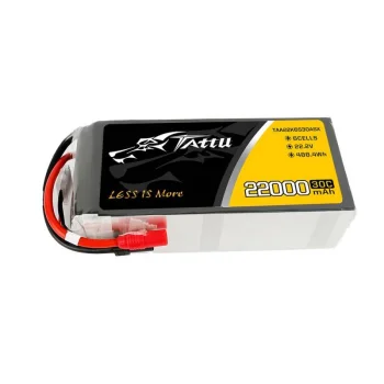 Tattu 22000mAh 22.2V 30C 6S1P LiPo akumulators (AS150+XT150)