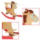 Koka Šūpuļzirgs Šūpuļzirdziņš ar Atzveltni | Wooden Rocking Horse with Backrest