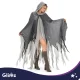 Черный плащ с капюшоном Glimz, 180 см
