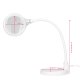 Elegante 2014-2r Magnifying Lamp 30 LED SMD 5D with Stand and Clip