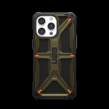Apple iPhone 15 Pro Max 6.7'' UAG Monarch Hard Case Cover, Green Kevlar | Telefona Maciņš Vāciņš Apvalks Bampers