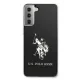 Samsung Galaxy S21+ Plus (SM-G996B) US Polo Shiny Big Logo Case Cover (USHCS21MTPUHRBK), Black