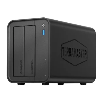 NAS serveris TerraMaster F2-425, 2 nodalījumi, 2.5GbE, 4 GB DDR4