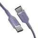 Puro ICON USB-C uz USB-C kabelis, 1,5 m, violeta