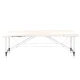 Activfizjo Komfort 3-Section Folding Aluminum Massage Table, Cream