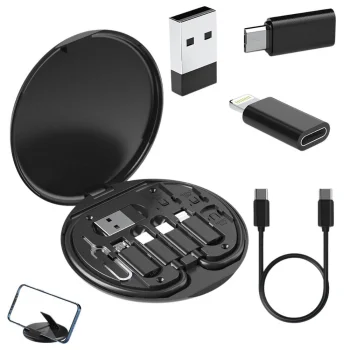 Универсальный набор переходников 5в1 в чехле с кабелем USB-C и...