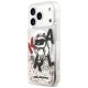 Karl Lagerfeld Liquid Glitter Choupette Logo MagSafe maciņš iPhone 17 Pro - Caurspīdīgs | Phone Case Cover Clear