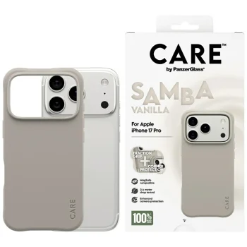 Чехол PanzerGlass для iPhone 17 Pro Fashionable Samba MagSafe, серый
