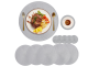 Round Woven Table Placemat, Gray, Ø 38 cm, 1 Pc