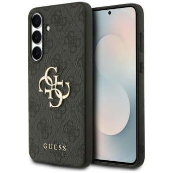 Guess vāciņš Samsung Galaxy S25 FE HC PU Leather 4G Metal Logo melns