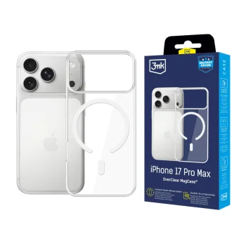 3mk EverClear MagCase caurspīdīgs vāciņš Apple iPhone 17 Pro Max | Magphone Case Cover - Transparent
