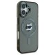 Karl Lagerfeld iPhone 16 Case IML Metal Choupette Head MagSafe, Black