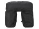 Large Bicycle Rear Rack Bag with 3 Compartments, Black