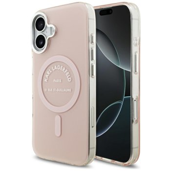 Karl Lagerfeld iPhone 17 Case IML Karl RSG Logo MagSafe, Pink