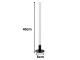 LED Floor/Desk Lamp 40cm, 3 Light Shades, Black