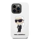 Чехол Karl Lagerfeld Silicone Ikonik для iPhone 14 Pro Max, белый