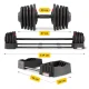 Regulējama hantele un stienis 2in1 4FIZJO, 2,5–40 kg