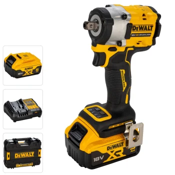 Аккумуляторный ударный гайковерт DeWalt DCF922P2T-QW, 18 В, 2x 5.0 Ач, 1/2"