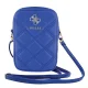 Guess Zip Quilted 4G pleca soma tālrunim, zila