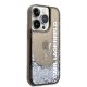 Karl Lagerfeld iPhone 14 Pro Liquid Glitter MagSafe vāciņš melns