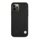 BMW iPhone 12 Pro Max vāciņš Leather Deboss, melns