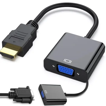 Адаптер-переходник HDMI на VGA, черный