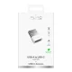 Puro USB-A uz USB-C adapteris, balts