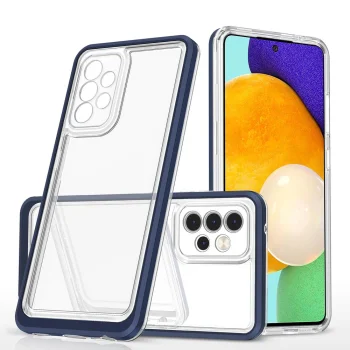 Hybrid Armor Clear 3 in 1 vāciņš Samsung Galaxy A13 5G viedtālrunim, zils