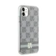 DKNY iPhone 11 / XR vāciņš IML Checkered Mono Pattern MagSafe, bēšs