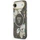 Guess IML Glitter Flowers Triangle MagSafe vāciņš iPhone Air, Melns