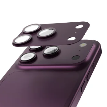 Etteri kameras aizsargstikls priekš iPhone 18 Pro Max, Dark Cherry