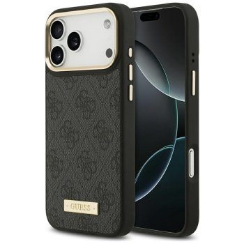 Guess 4G Logo Plate MagSafe Phone Case Cover iPhone 17 Pro Max - Black