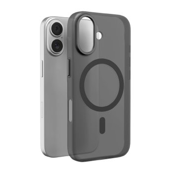 Чехол Puro Lightfeel для iPhone 17 с MagSafe, прозрачный/черный
