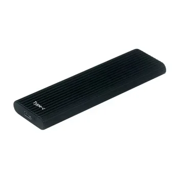 M.2 PCIe NVMe SSD ārējais korpuss USB 3.1 Type-C, melns