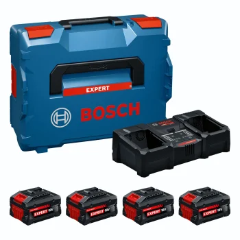 Bosch Starter Set 2x EXBA18V-55 + 2x EXBA18V-80 Batteries + EXAL18V2-320 Charger