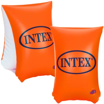 Надувные нарукавники для плавания детям, 30x15см, Intex 58641, оранжевые