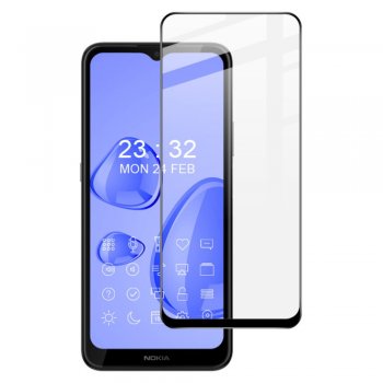 5D Aizsargstikls Nokia G300, Melns Pilna Pārklājuma (Tempered Glass)