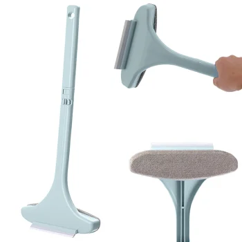 2-in-1 logu tīrīšanas birste un ūdens savācējs, zaļa