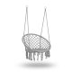 Подвесное кресло-гамак Sofotel BOHO для дачи и сада, серый