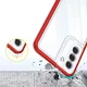 Vāciņš Samsung Galaxy S23+ Clear 3in1, caurspīdīgs ar sarkanu rāmi