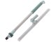 Rubber floor squeegee with telescopic handle, 50 cm, adjustable, green