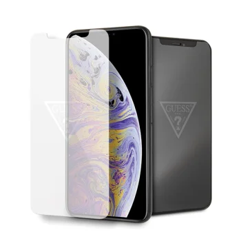 Aizsargstikls Guess Invisible Logo priekš iPhone Xs Max, 0.33 mm, 9H, caurspīdīgs