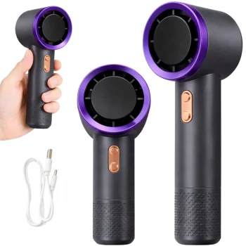Portable Handheld Mini USB Fan Rechargeable Travel Fan, Black