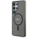 Guess Glitter Circle Classic Logo MagSafe Case for Samsung Galaxy S25 Ultra, Black
